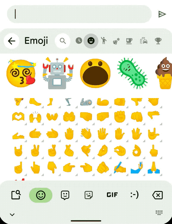 After: one tone choice updates the whole keyboard at once