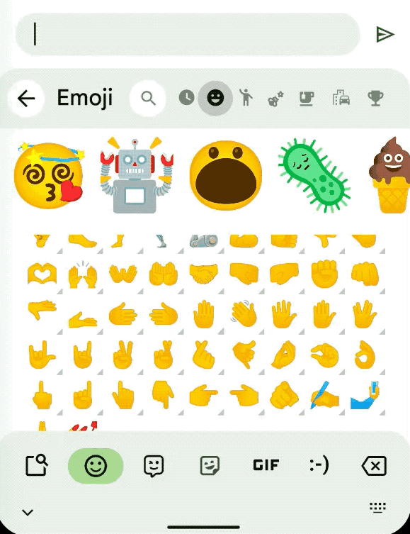 Before: choosing a skin tone changed only the emoji you pressed