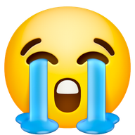 Loudly Crying Face, Google (after) design