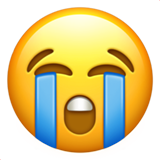 Loudly Crying Face, Apple design