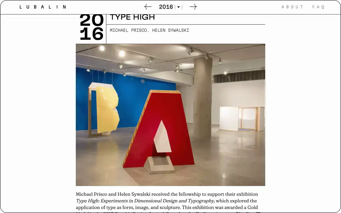 The whole Type High entry, top to bottom, in one continuous scroll