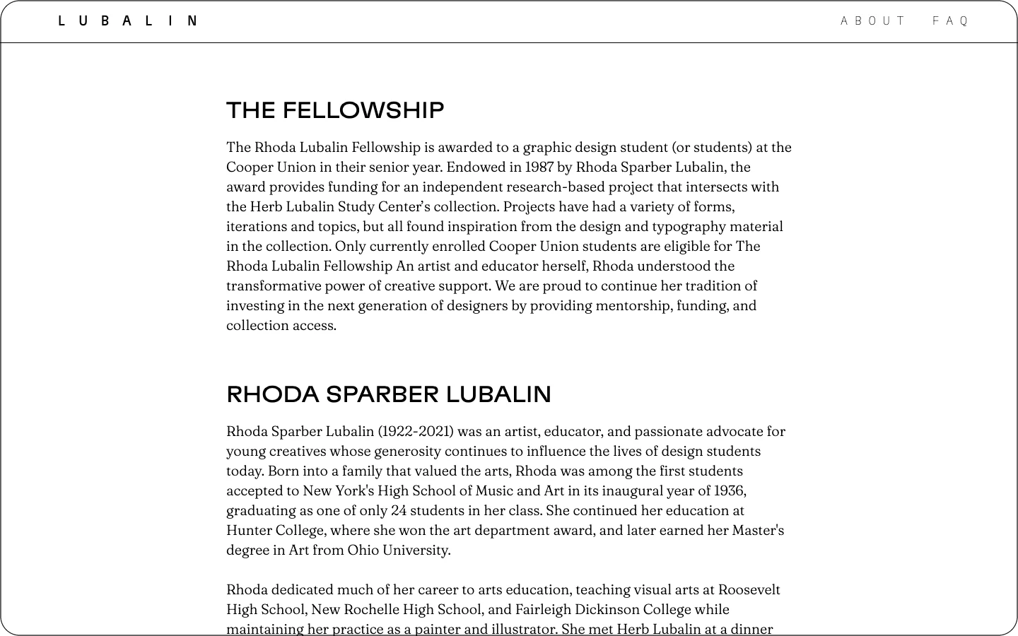 About: the Study Center's telling of the fellowship's history